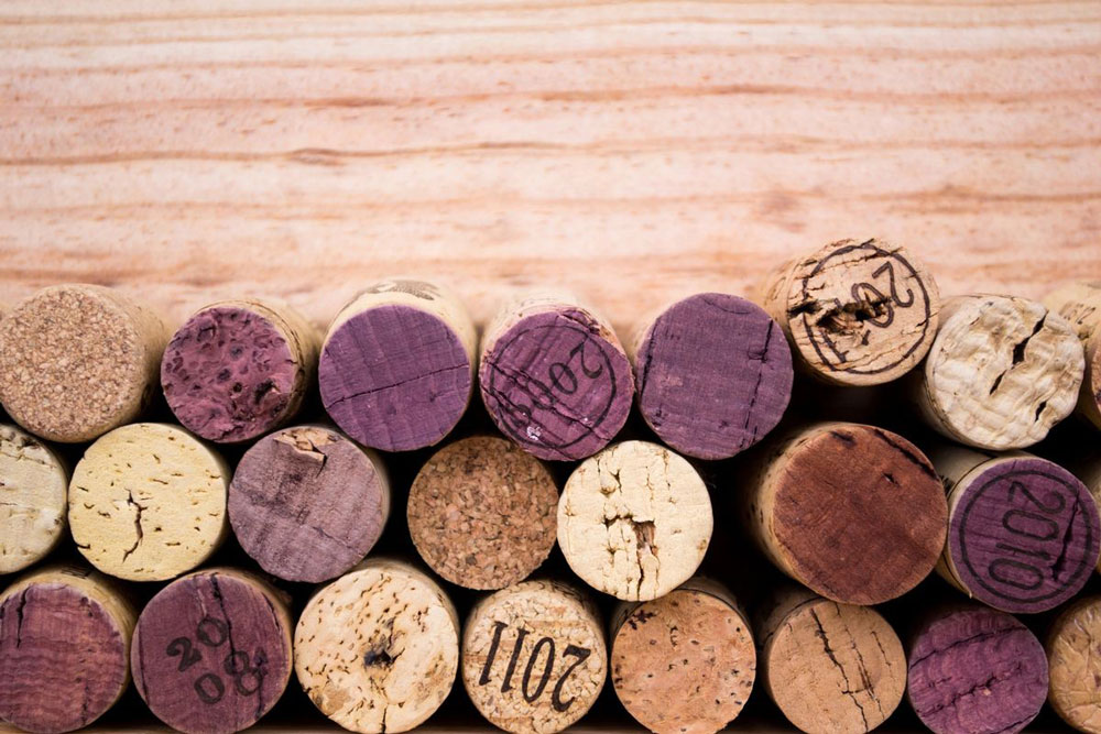 Rows of corks
